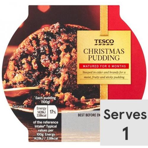 Tesco X Christmas Pudding - Matured 6 Months 18 x