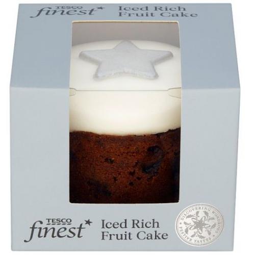 Tesco X Finest Mini Iced Rich Fruit Cake 12 x