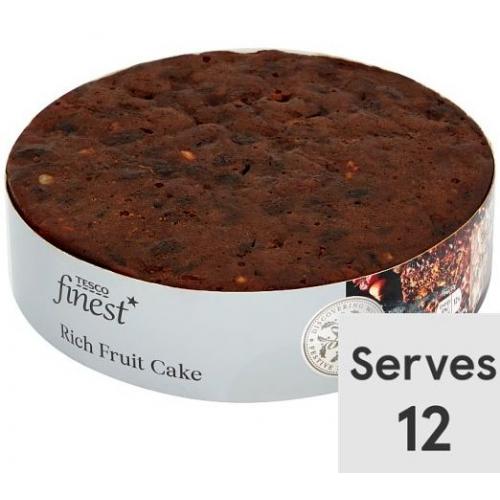 Tesco X Finest Rich Fruit Cake - Round 12 x