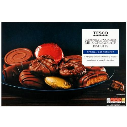 Tesco X Milk Chocolate Biscuit Assortment 6 x