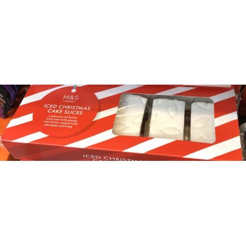M&S Iced Cake Slice 8 x 240g