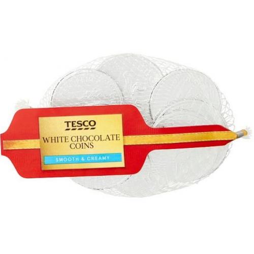 Tesco White Chocolate Coins