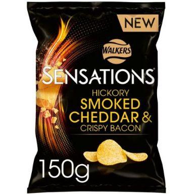 Crisps Walkers Sensations Hickory Smoked Cheddar & Crispy Bacon