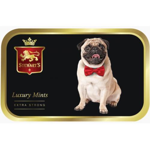 Stewarts Mints Black Collection - Pug 12 x 40g