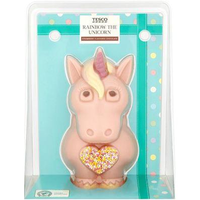 Tesco Rainbow the Unicorn Chocolate Figure