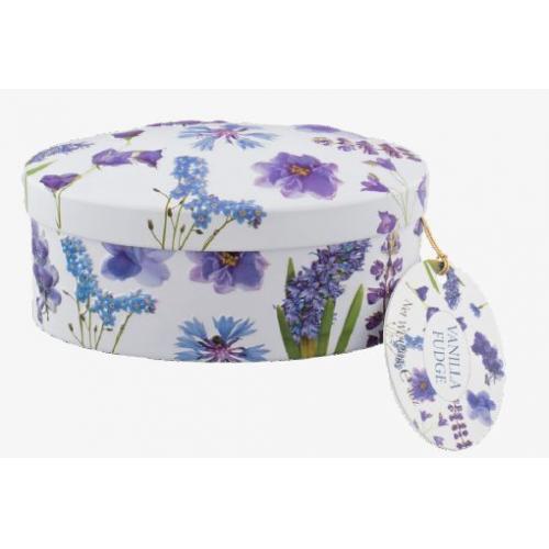 Gardiners Purple Flower Vanilla Fudge Tin
