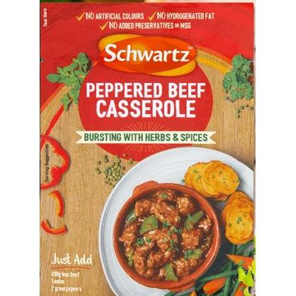 Schwartz Sachets - Peppered Beef Casserole
