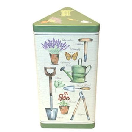 Grandma Wilds Embossed Triangular Garden Tin - Chocolate Chip