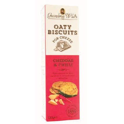 Grandma Wilds Oaty Biscuits Mature Cheese with Chilli