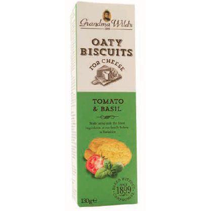 Grandma Wilds Oaty Biscuits Mature Cheese Tomato & Basil Biscuits