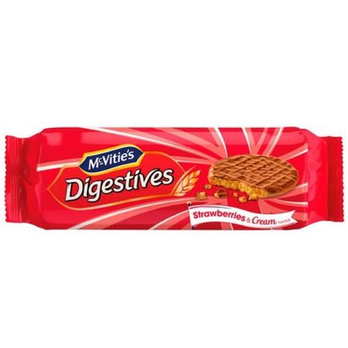 McVities Chocolate Digestive Strawberry & Cream  166633