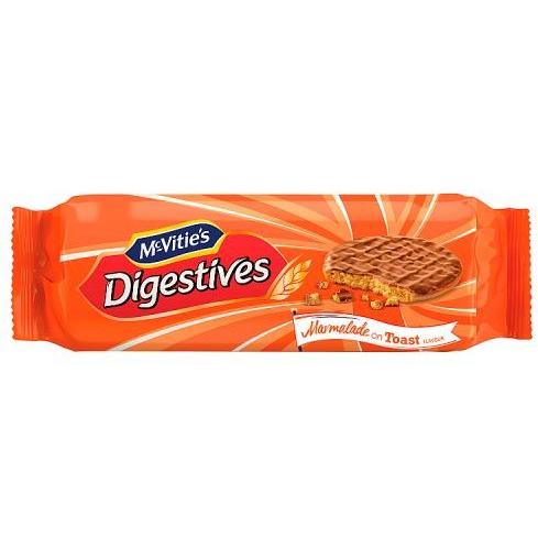 McVities Chocolate Digestive Marm on Toast