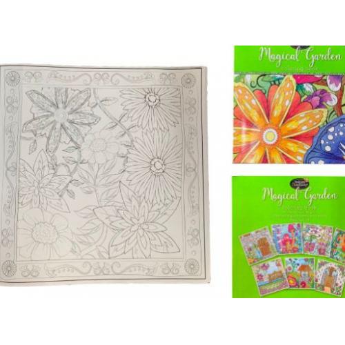 Magical Gardens Adult Coloring Book