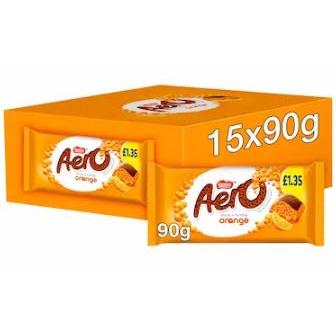Nestle Aero Orange Bar 15 x 90g