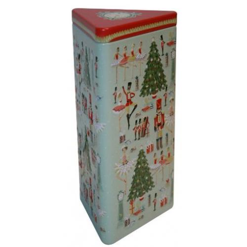 Grandma Wild's Embossed Triangular Nutcracker Biscuit Tin