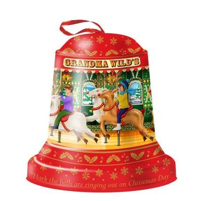 Grandma Wilds Embossed Christmas Bell Tin