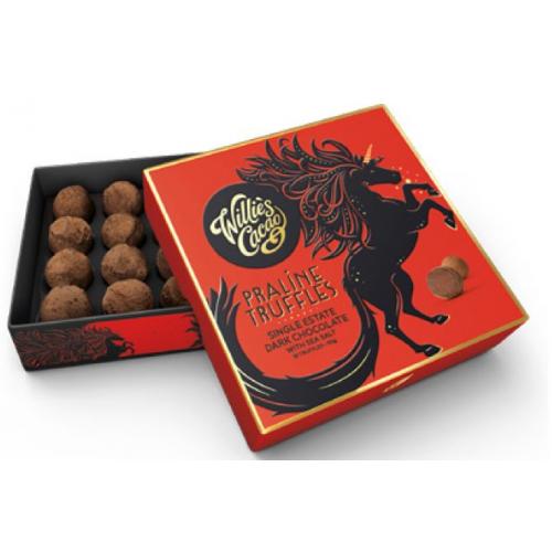 Willie's Cacao Dark Chocolate Salted Praline Truffles