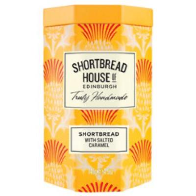 Shortbread House Short Octagonal Tin - Shortbread with Salted Caramel