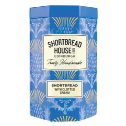 Shortbread House Short Octagonal Tin - Shortbread with Clotted Cream