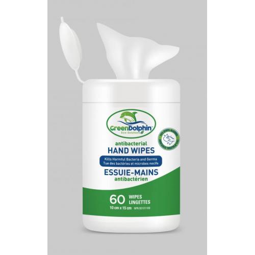 Green Dolphin Antibacterial Hand Wipes Canister