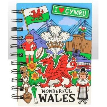 T - Notebooks - Wonderful Wales Wooden 12 75142-000