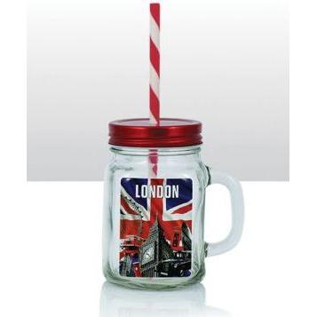 T - Souvenirs - Capital London Drinking Mason Jars 12pcs