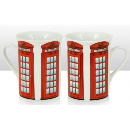 T - Mugs - Ceramic Lippy Telephone Box 6pcs