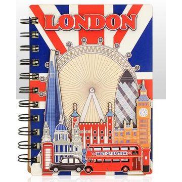 T - Notebook - London Skyline Wooden 12pcs