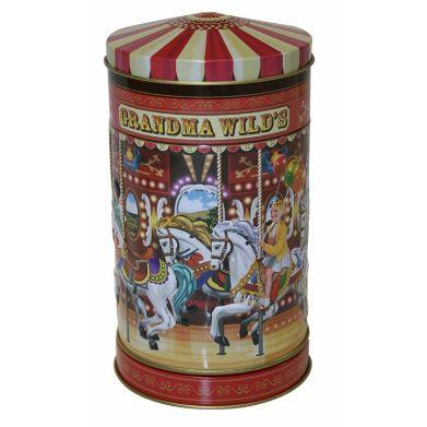 Grandma Wilds Small Embossed Nostalgic Carousel Tin