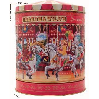 Grandma Wilds Nostalgic Musical Carousel Tin