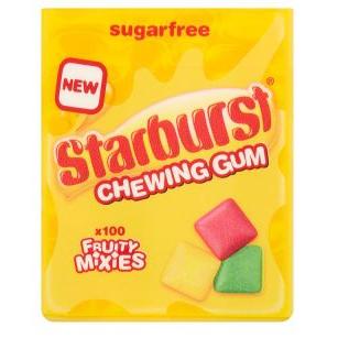 NP Starburst Sugar-Free Fruity Mixies Chewing Gum 6 x
