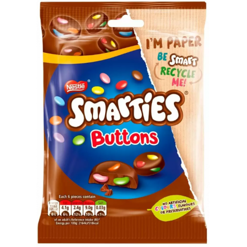 Smarties Button Pouch