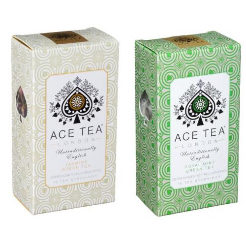 Ace Tea London Green Tea Duo Pack - Jasmine & Mint 5 x  DUO08