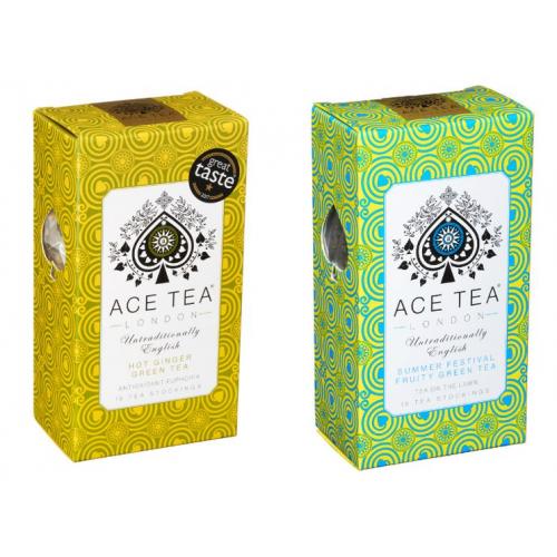 Ace Tea London Green Tea Duo Pack - Ginger & Fruit 5 x  DUO07