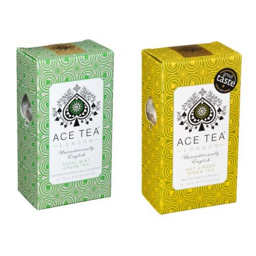 Ace Tea London Green Tea Duo Pack - Mint & Ginger 5 x  DUO06