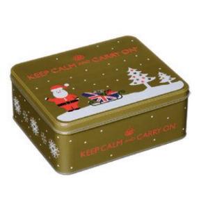 X IB - KCXMASG - Keep Calm Gold Festive Tin Hot Chocolate & Marshmallows 12 x
