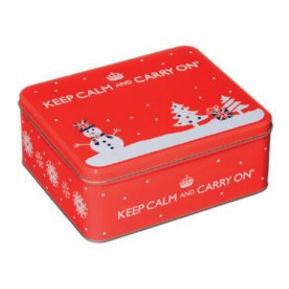 IB - Keep Calm Red Festive Tin Hot Chocolate & Marshmallows