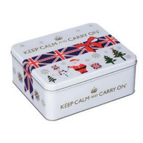 IB - Keep Calm White Festive Tin Hot Chocolate & Marshmallows