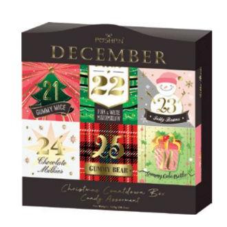 IB - Poshpin Christmas Countdown Box - Chocolate & Candy Selection