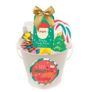IB - Poshpin Christmas Candy White Bucket