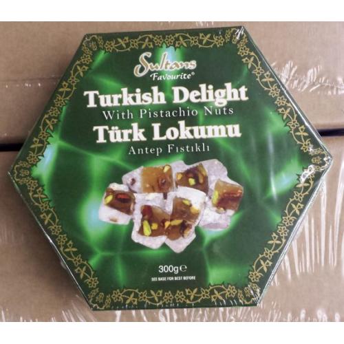 Turkish Delight With Pistachio Nuts