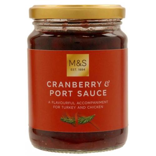 X M&S Cranberry & Port Sauce