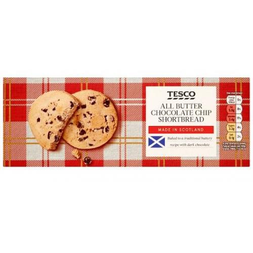 Tesco Chocolate Chip Shortbread Rounds