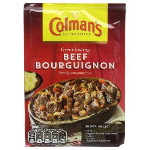 Colmans Sachets Beef Bourguignon
