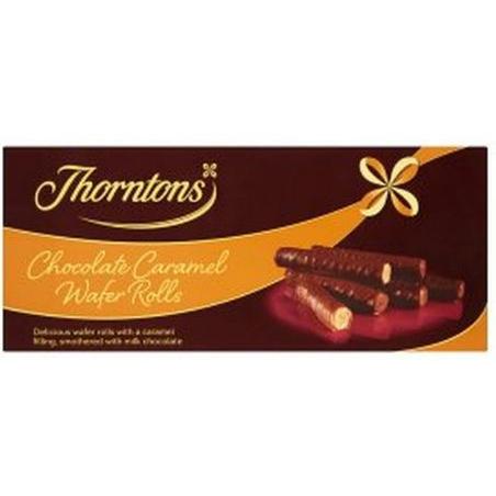 Thorntons Chocolate Caramel Wafer Rolls 14 x 103g
