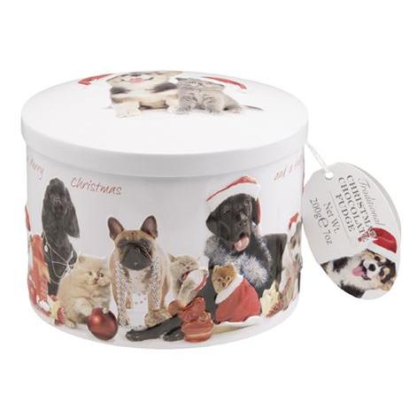 Gardiners Christmas Tin -  Cat & Dog Tin Chocolate Fudge