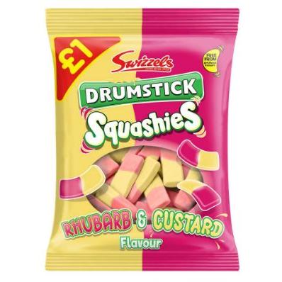Swizzels Matlow Drumstick Rhubarb & Custard Squashies