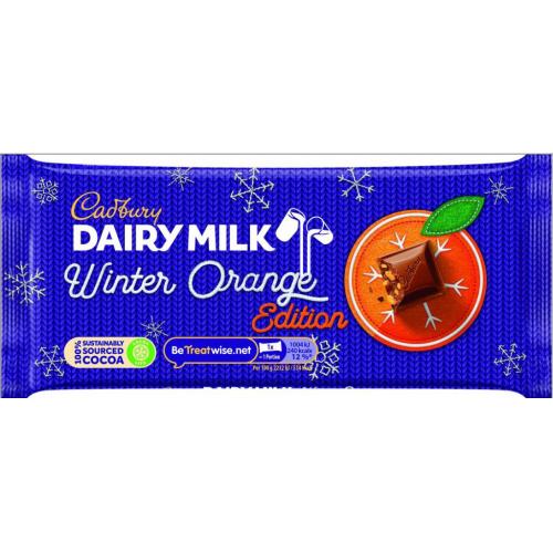 Cadbury Dairy Milk Winter Orange Block