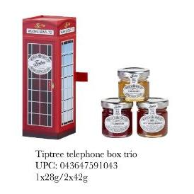 Tiptree (Wilkin & Sons) Telephone Box Trio Set