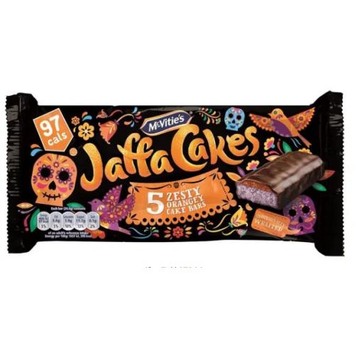 H - McVities Day of the Dead Jaffa Orange Cake Bars 12 x